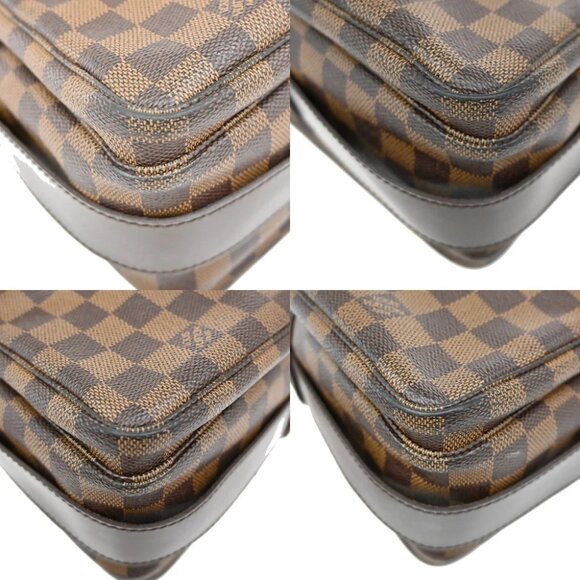 LOUIS VUITTON Naviglio Shoulder Bag Damier Ebene Leather Brown N45255 35KB609 - Picture 7 of 16